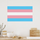 Transgender Pride Flag - LGBT-regenboog Poster (Keuken)