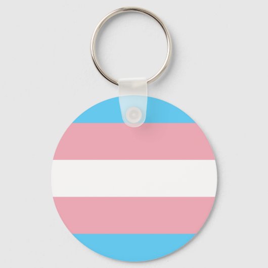 Transgender Pride Flag - LGBT-regenboog Sleutelhanger (Voorkant)