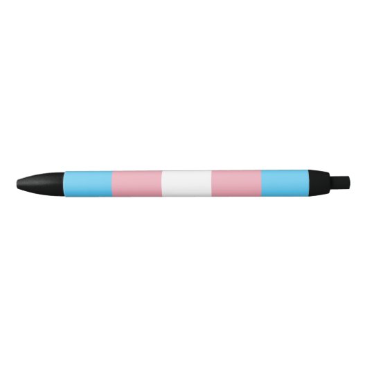 Transgender Pride Flag - LGBT-regenboog Zwarte Inkt Pen (Voorkant)
