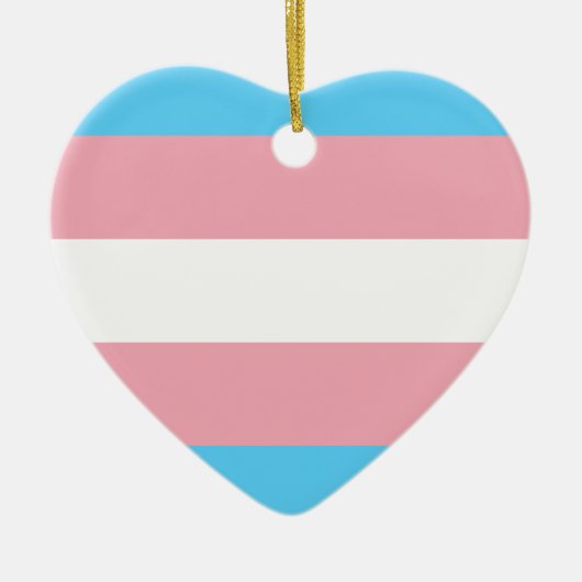 Transgender Pride Flag - LGBT Trans Rainbow Keramisch Ornament (Voorkant)