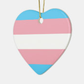 Transgender Pride Flag - LGBT Trans Rainbow Keramisch Ornament (Links)