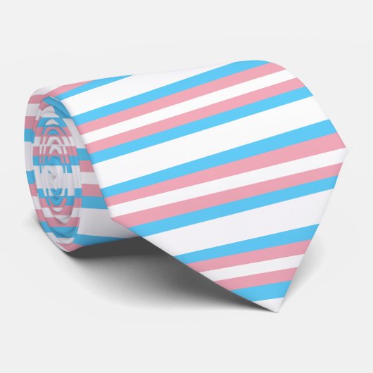 Transgender Pride Flag - LGBT Trans Rainbow Stropdas (Opgerold)