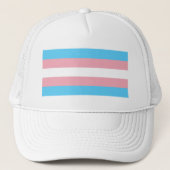 Transgender Pride Flag - LGBT Trans Rainbow Trucker Pet (Voorkant)