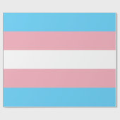 Transgender Pride Flag LGBTQ gestreept roze patroo Cadeaupapier (Vlak)