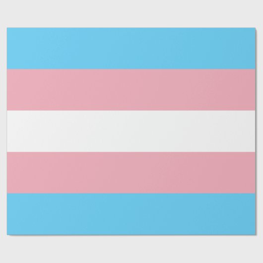 Transgender Pride Flag LGBTQ gestreept roze patroo Cadeaupapier (Vlak)