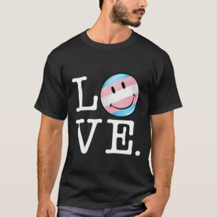 Transgender Pride Flag Love T-shirt