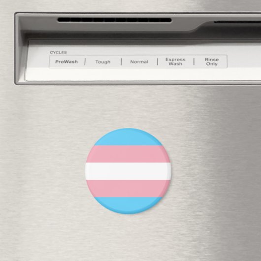Transgender Pride Flag Magneet (Insitu (Vaatwasser))