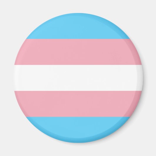 Transgender Pride Flag Magneet (Voorkant)