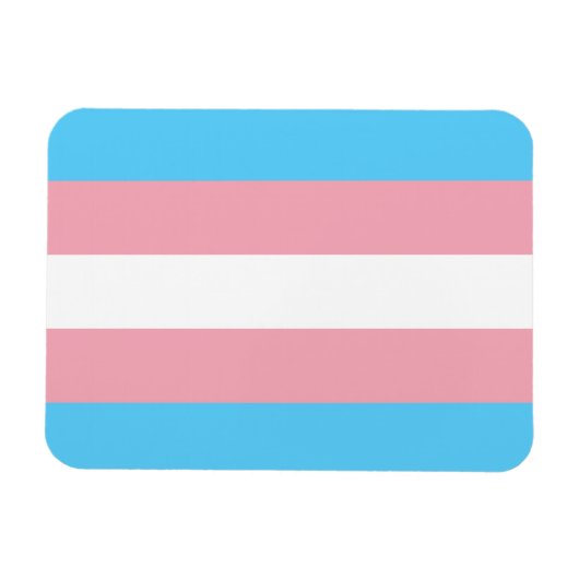 Transgender Pride Flag Magneet (Horizontaal)