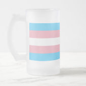 Transgender Pride Flag Matglas Bierpul (Links)