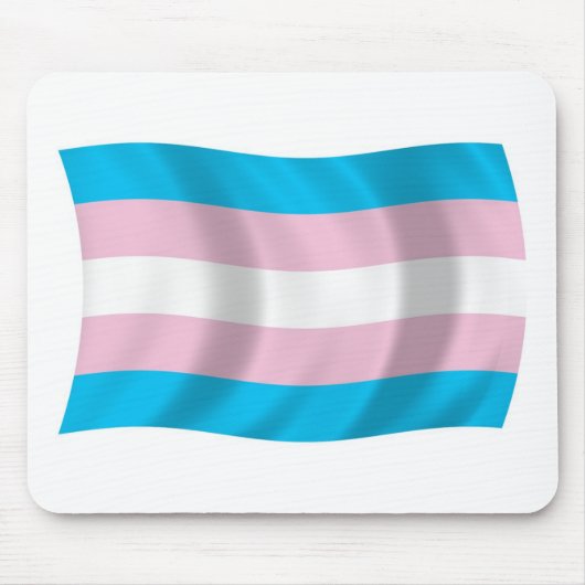 Transgender Pride Flag Mousepad Muismat (Voorkant)