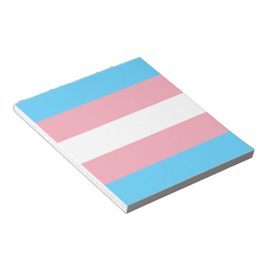 Transgender Pride Flag Notitieblok (Schuin)