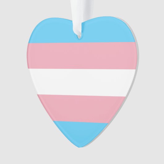Transgender Pride Flag Ornament (voorkant)