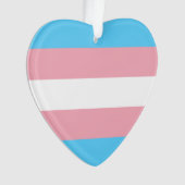 Transgender Pride Flag Ornament (voorkant)