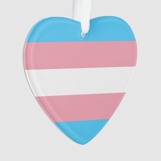 Transgender Pride Flag Ornament (voorkant)