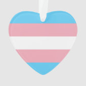 Transgender Pride Flag Ornament (achterkant)