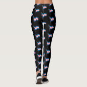 Transgender Pride Flag Patroon Leggings (Achterkant)