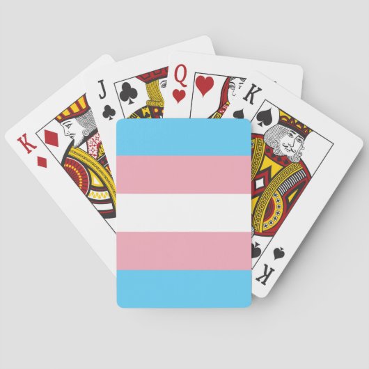 Transgender Pride Flag Pokerkaarten (Achterkant)