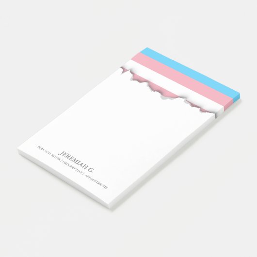 Transgender Pride Flag Post-it® Notes (Schuin)
