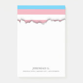 Transgender Pride Flag Post-it® Notes (Voorkant)