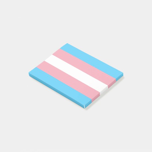 Transgender Pride Flag Post-it® Notes (Schuin)