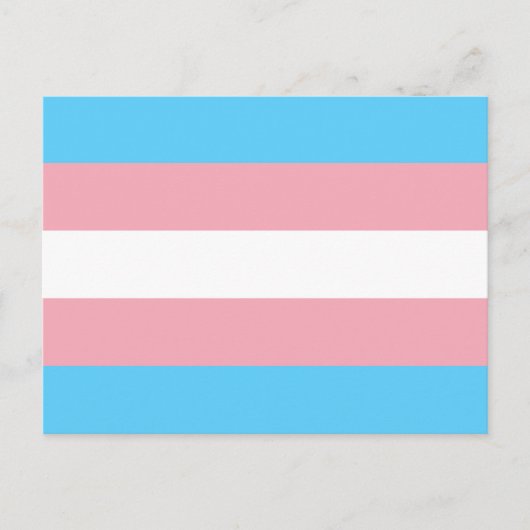 Transgender pride flag Postcard Briefkaart (Voorkant)