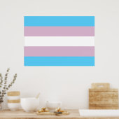 Transgender Pride Flag Poster (Keuken)