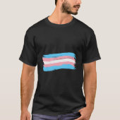 Transgender Pride Flag Pro LGBTQ Gelijkheidsrechte T-shirt (Voorkant)