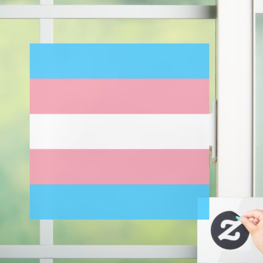 Transgender Pride Flag Raamsticker (Huis)