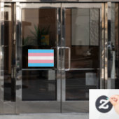 Transgender Pride Flag Raamsticker (Kantoordeur)