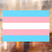 Transgender Pride Flag Raamsticker (Vel 2)