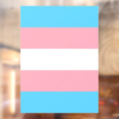 Transgender Pride Flag Raamsticker (Vel 2)