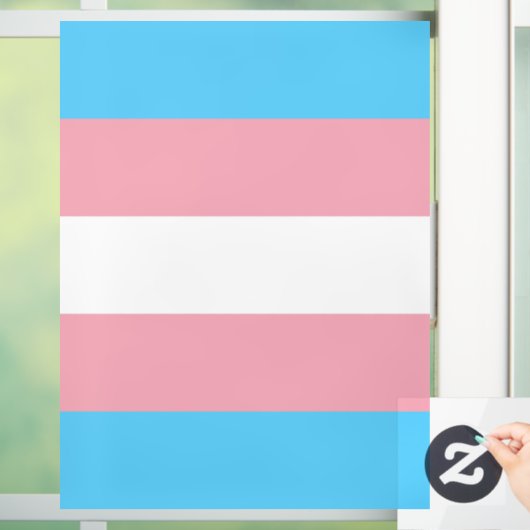 Transgender Pride Flag Raamsticker (Huis)