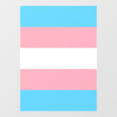 Transgender Pride Flag Raamsticker (Vel)