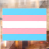 Transgender Pride Flag Raamsticker (Vel 2)