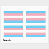 Transgender Pride Flag Rechthoekige Sticker (Vel)
