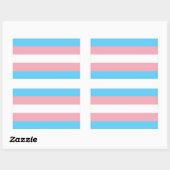 Transgender Pride Flag Rechthoekige Sticker (Vel)
