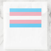 Transgender Pride Flag Rechthoekige Sticker (Tas)