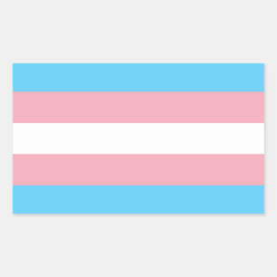 Transgender Pride Flag Rechthoekige Sticker
