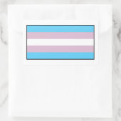 Transgender Pride Flag Rechthoekige Sticker (Tas)
