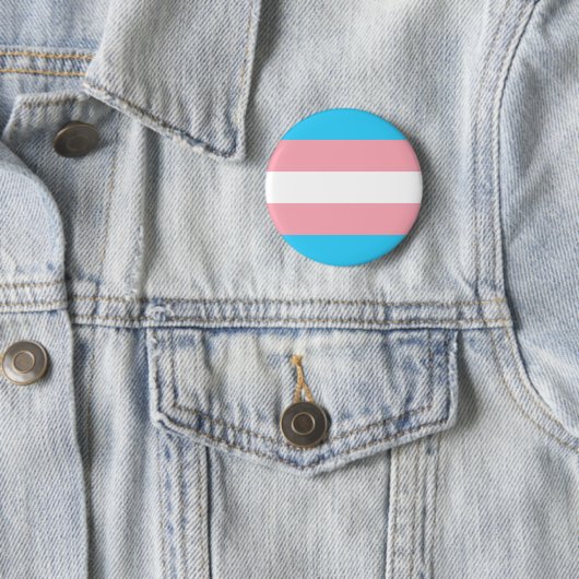 Transgender Pride Flag Ronde Button 5,7 Cm (In situ)