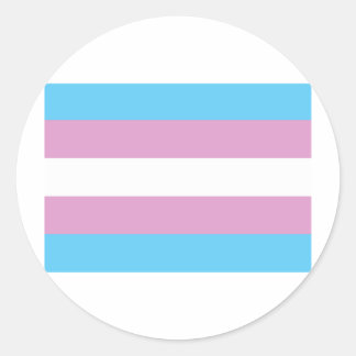Transgender Pride Flag Ronde Sticker