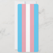 Transgender Pride Flag Roze Blauw Bladwijzer (Achterkant)