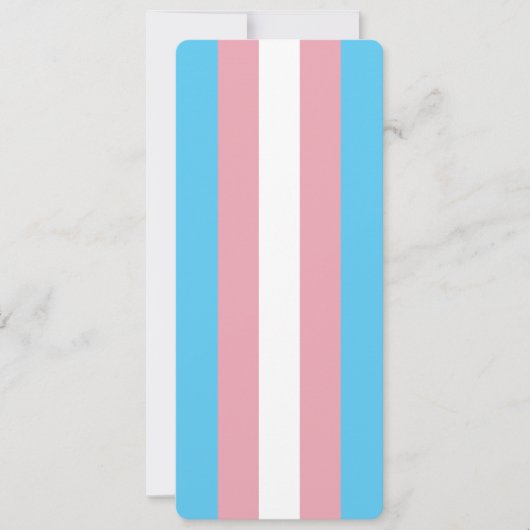 Transgender Pride Flag Roze Blauw Bladwijzer (Voorkant)