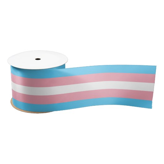 Transgender Pride Flag Satijnen Lint (Spoel)