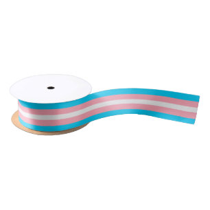 Transgender Pride Flag Satijnen Lint