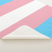 Transgender Pride Flag Sherpa Deken (3/4)