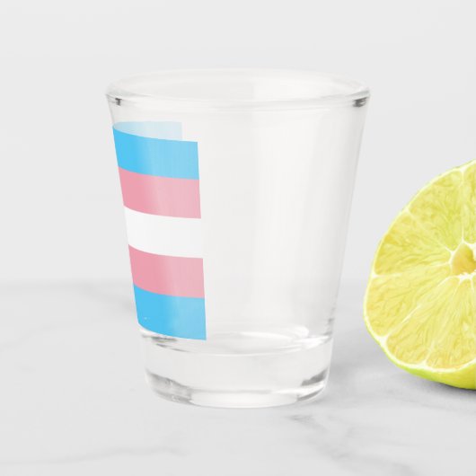 Transgender Pride Flag Shot Glas (Rechts)