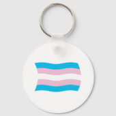 Transgender Pride Flag Sleutelhanger (Voorkant)