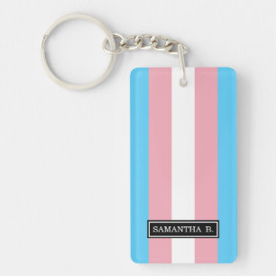 Transgender Pride Flag Sleutelhanger